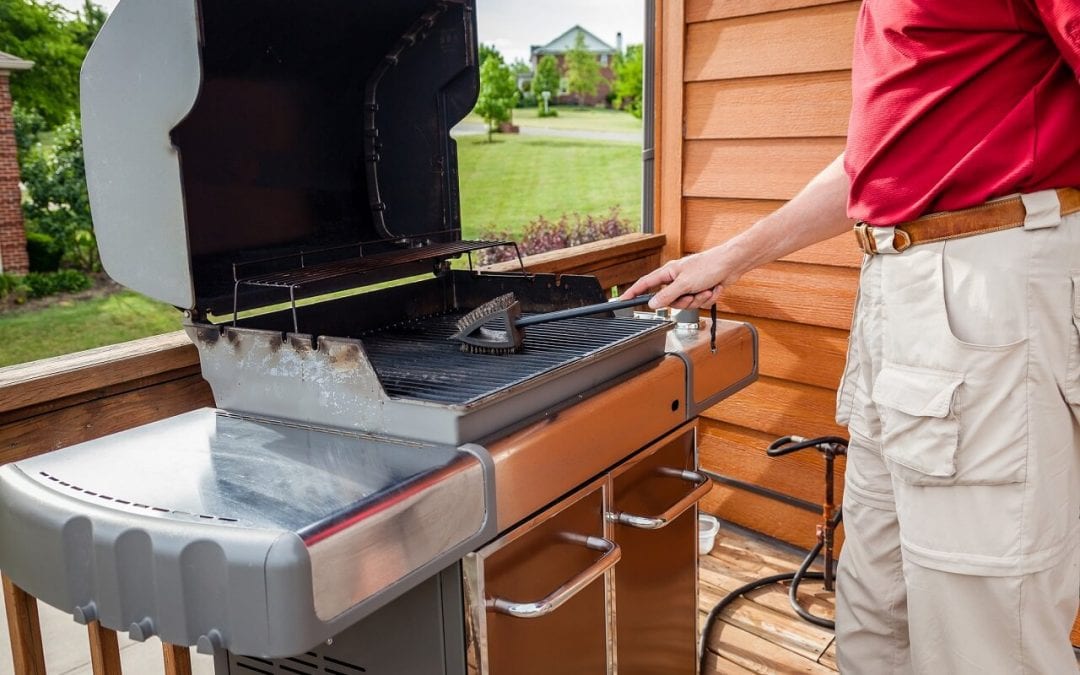 a clean grill is essential for grilling safety